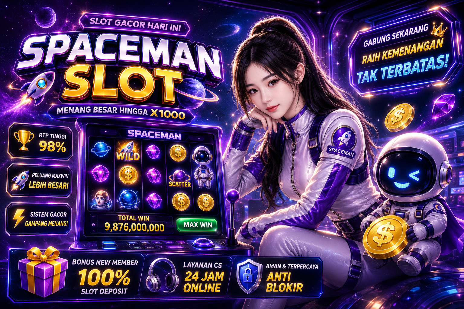 Spaceman Slot Bikin Waktu Luang Terasa Lebih Seru